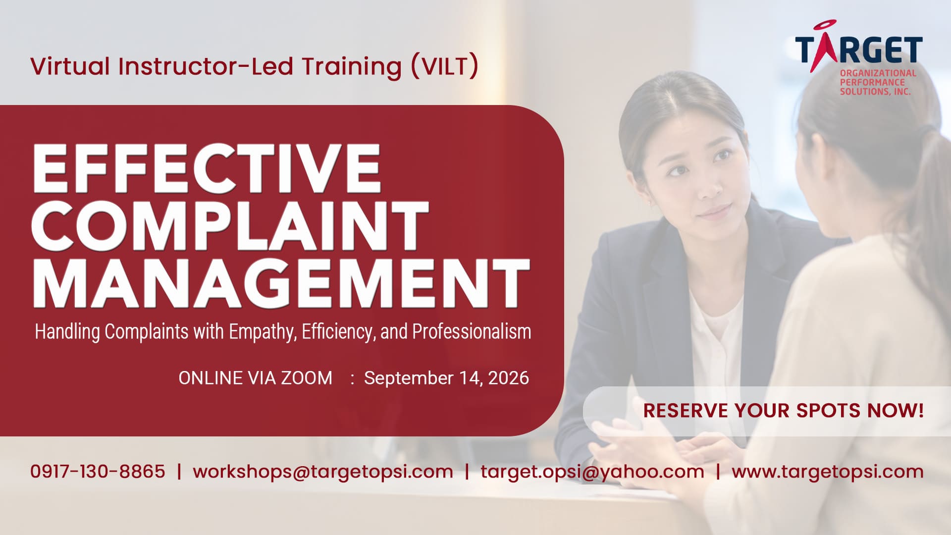 Effective Complaint Management