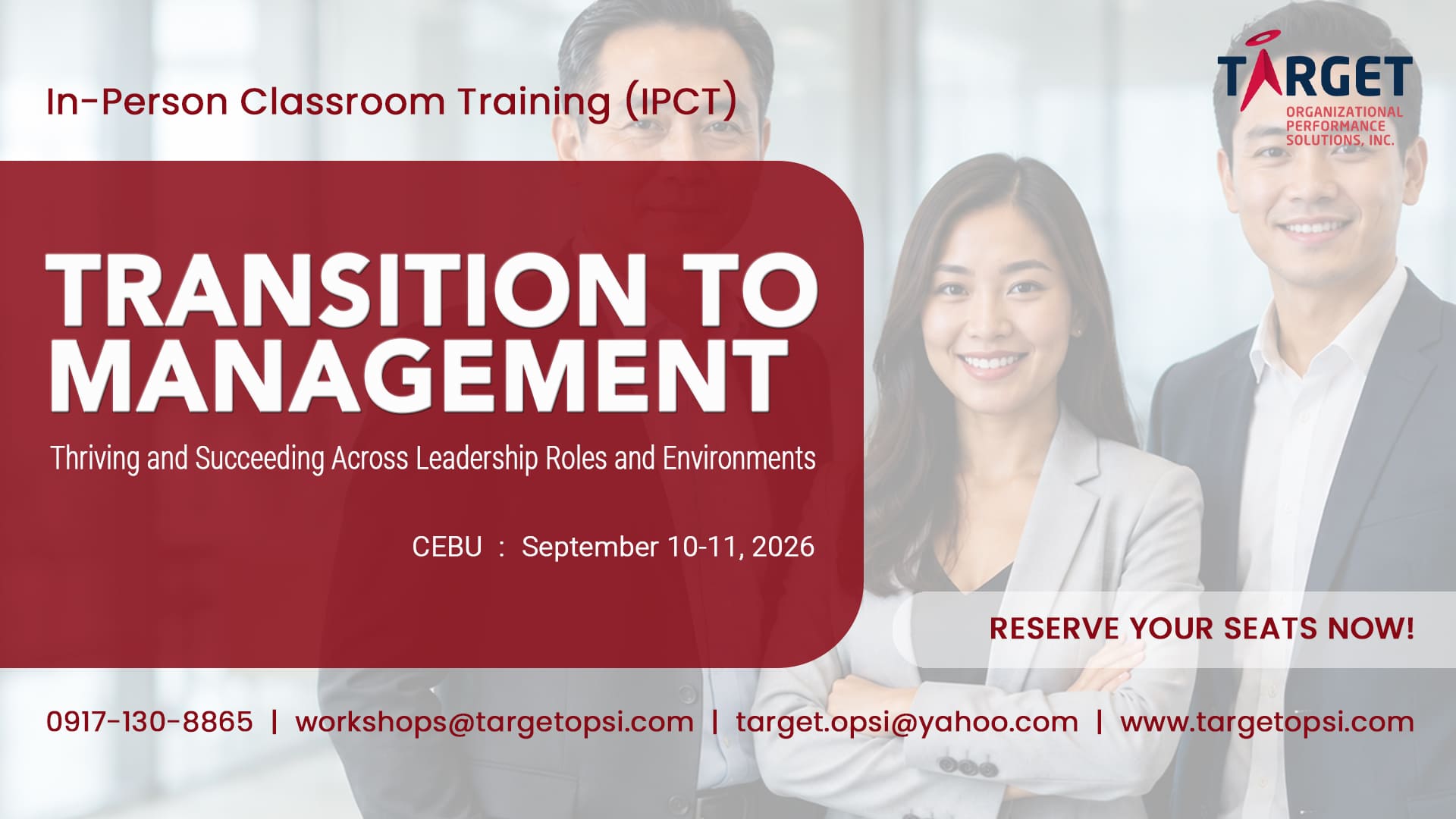 Transition to Management